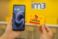 Bundling eksklusif Motorola Moto g86 POWER 5G dengan Kartu Perdana IM3 Freedom Internet 3GB, hadir dengan perlindungan digital otomatis SATSPAM (Satuan Anti Scam dan Spam)