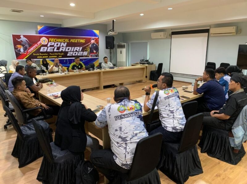 Pelaksanaan Technical Meeting Olahraga Pencak Silat