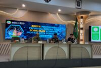 Sekretaris Daerah Kota Pontianak, Amirullah memberikan sambutan ketika membuka Kompetisi Inovasi Kota Pontianak 2025 di Aula Sultan Syarif Abdurrahman, Kantor Wali Kota Pontianak