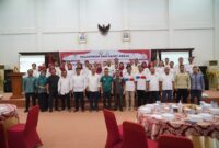 Foto bersama usai pelantikan pengurus KORMI Kota Pontianak periode 2025-2029.