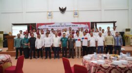 Foto bersama usai pelantikan pengurus KORMI Kota Pontianak periode 2025-2029.