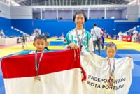 Foto bersama atlit cilik asal kota Pontianak