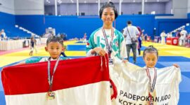 Foto bersama atlit cilik asal kota Pontianak 