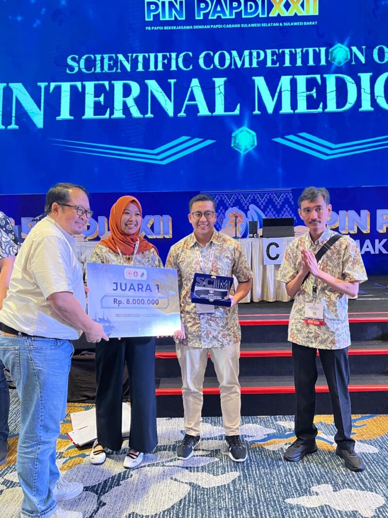 Tim Untan berhasil meraih penghargaan pada ajan scientific competition of internal medicine 2025