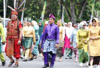Wakil walikota pontianak bahasan melaksanakan karnaval dalam rangka HUT kota Pontianak 