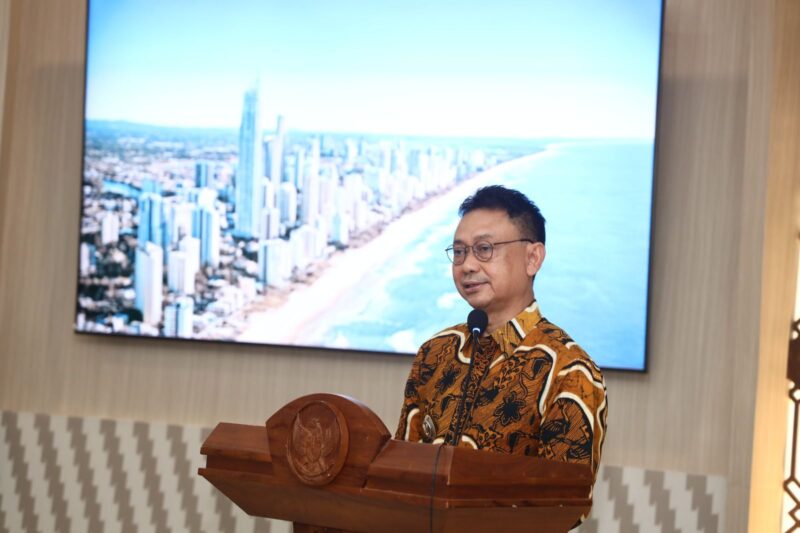 Walikota Pontianak Edi Rusdi kamtono memaparkan hasil kerja pemerintah kota Pontianak 