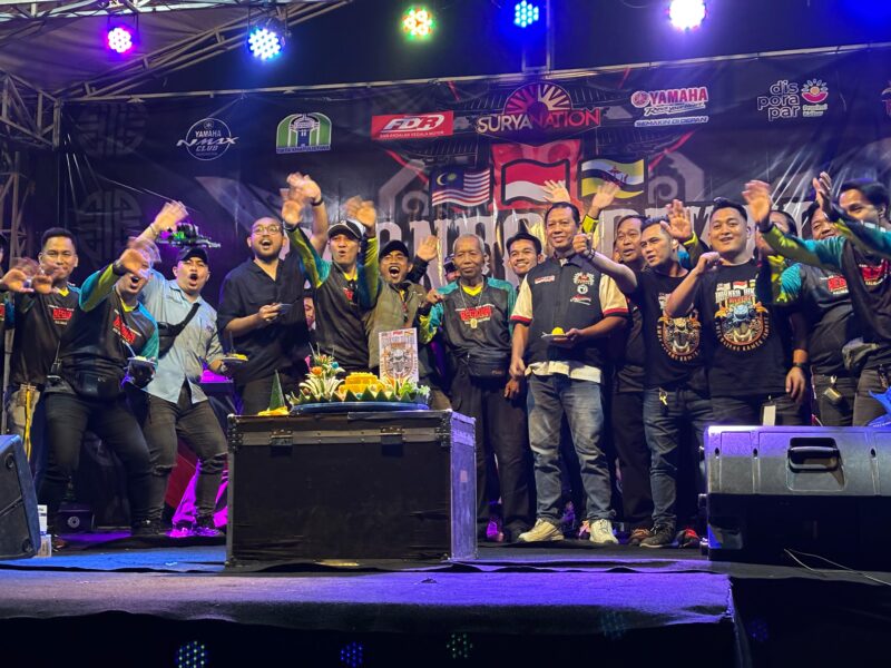 Satu Dekade YNCI Pontianak Chapter dirayakan dalam rangkaian Borneo Biker Meet Up 2025 yang dihadiri berbagai komunitas motor.