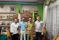 Wali Kota Pontianak Edi Rusdi Kamtono saat menerima kunjungan dari Perwakilan dari Lion Air Group.