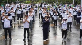 Senam Sehat dalam rangka memperingati Hakordia 2025.