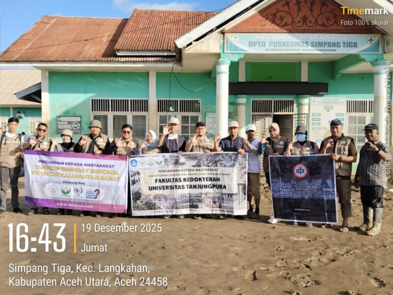 Bakti Sosial Kesehatan di Puskesmas Simpang Tiga, Kecamatan Langkahan, Kabupaten Aceh Utara oleh FK Untan dan IDI Kalbar