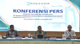 Direktur Utama Bank Kalbar, Rokidi menyampaikan bahwa capaian kinerja tahun 2025