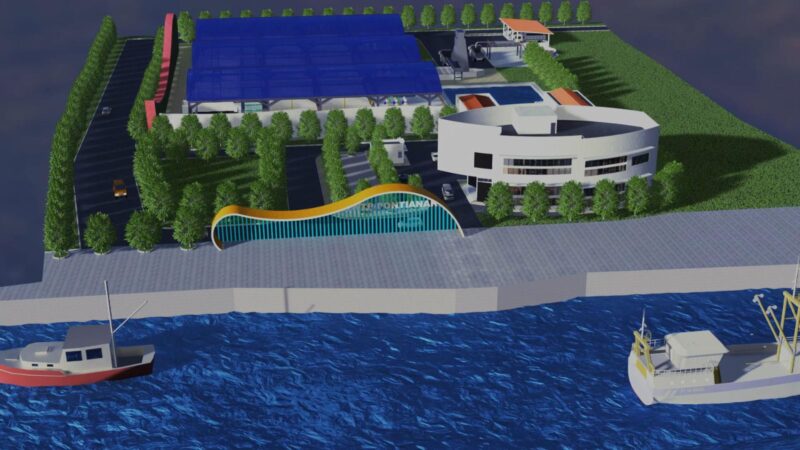 Maket rencana pembangunan SPALDT Martapura.