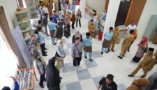 Suasana ruang baca Gedung Perpustakaan Kota Pontianak