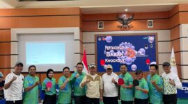 Tim Tenis Meja Pemkot Pontianak sukses mendulang juara pertama Turnamen Eksibis antarlembaga dalam rangka HUT ke-79 BPK RI