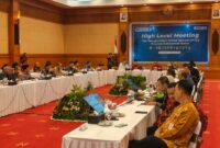 Wakil Wali Kota Pontianak Bahasan menyampaikan paparan pada High Level Meeting TPID Provinsi Kalbar