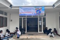 Suasana pemeriksaan tes narkoba bagi mahasiswa baru untan