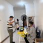 mahasiswa baru sedang melaksanakan tes narkoba di klinik pratama untan